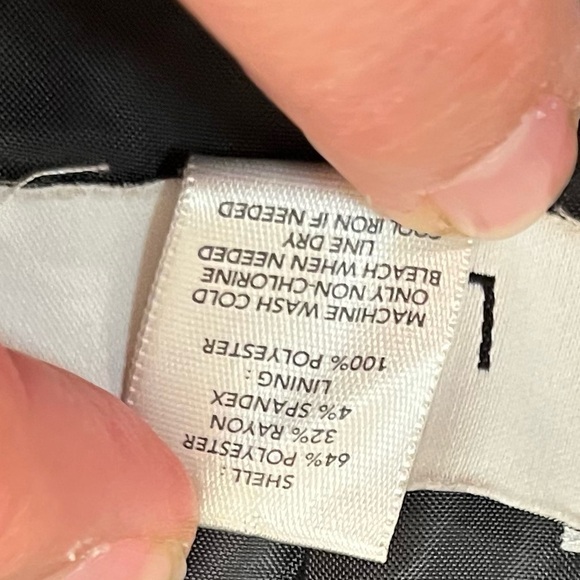 Ann Taylor Loft Plain Black lined one button blazer jacket w/ pockets Size 10 - Picture 9 of 12